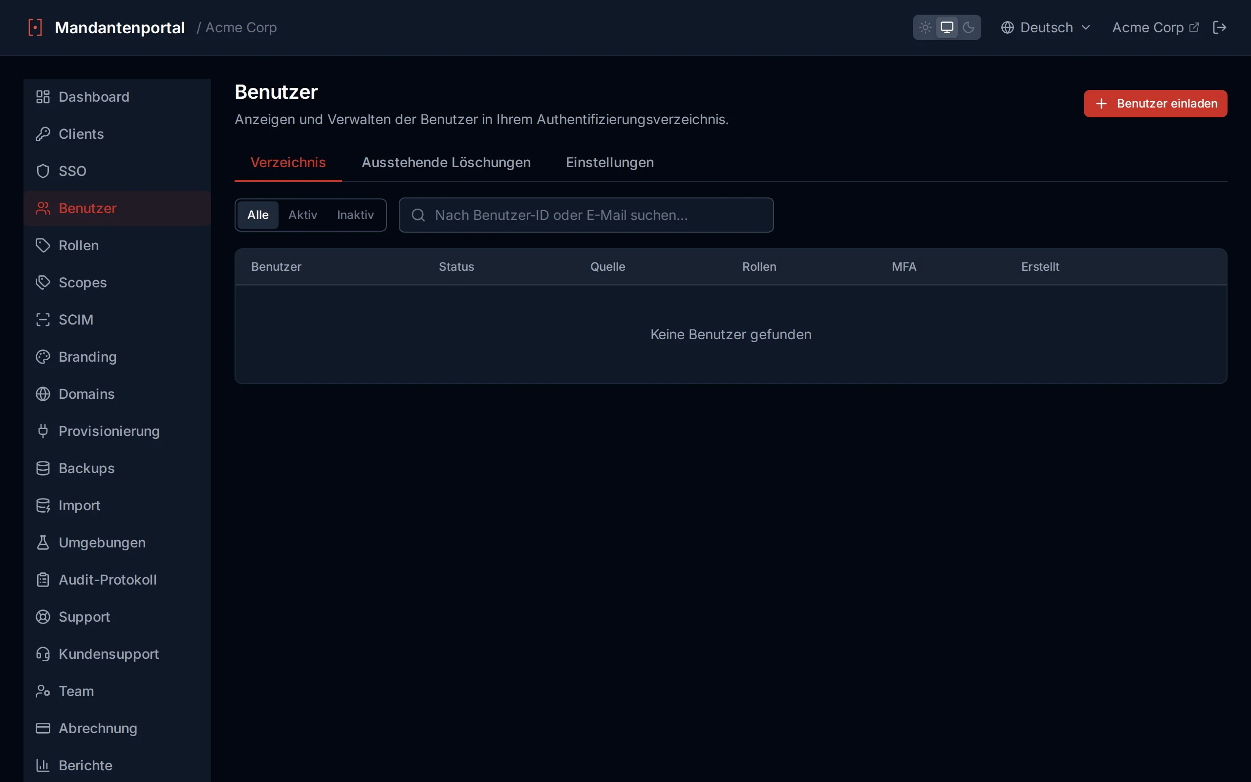 User detail page showing profile fields, status, assigned roles, and custom attributes