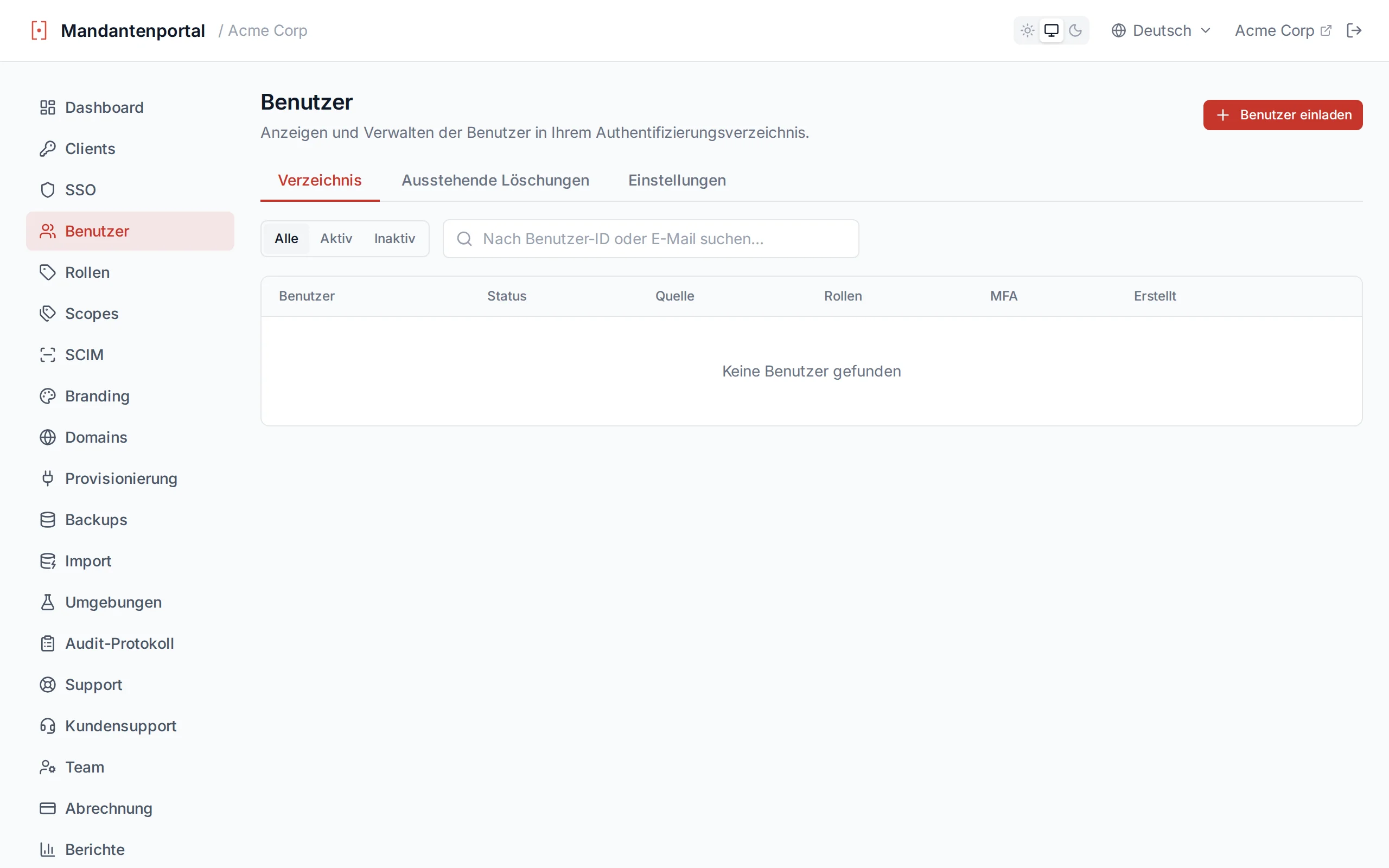 User detail page showing profile fields, status, assigned roles, and custom attributes