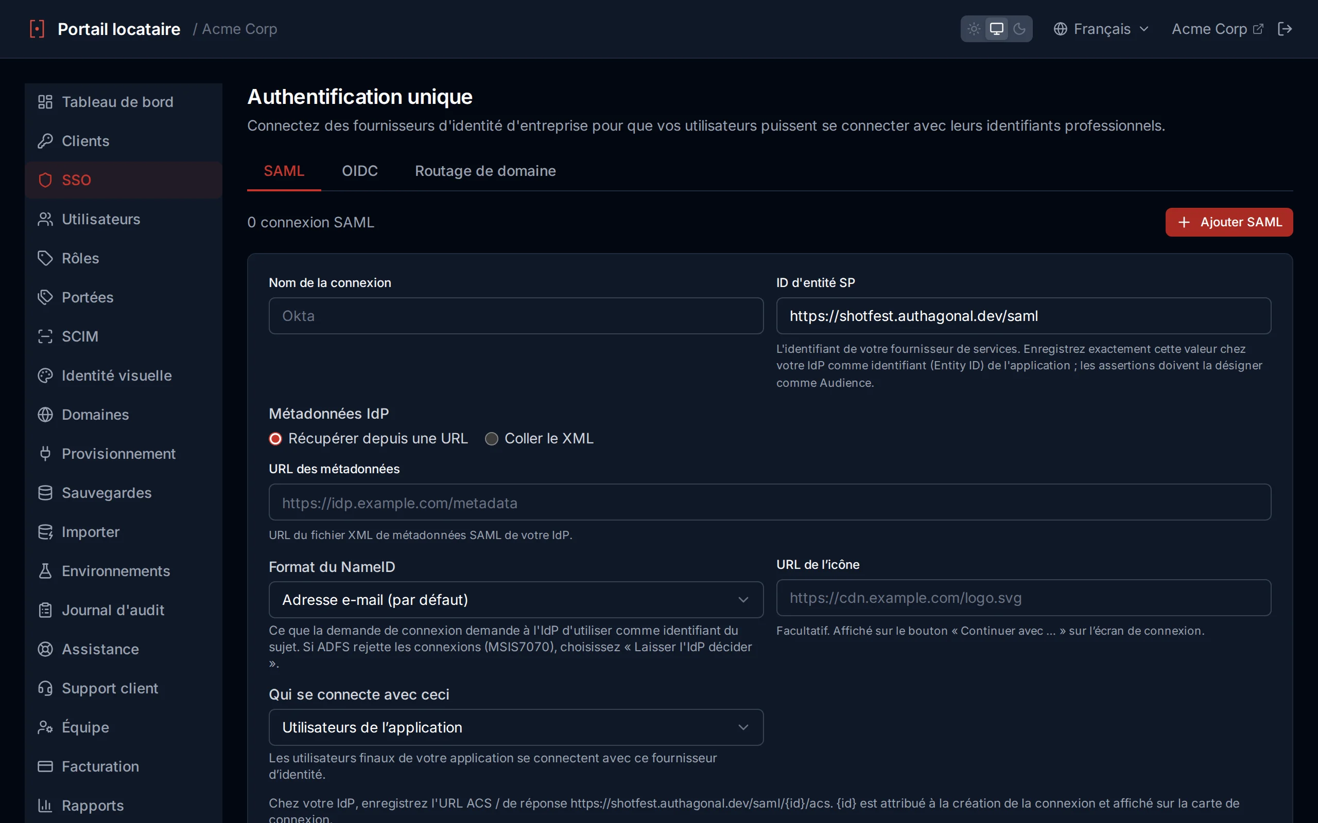 SSO Entreprise